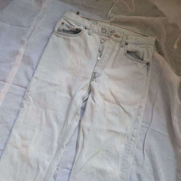 Vintahe 90s Levis High Waist Denim Jeans - Picture 6 of 7